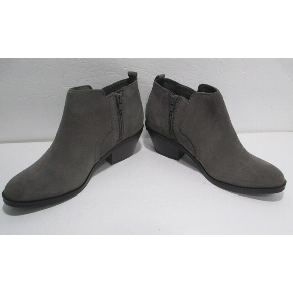 NEW Sonoma Giana Gray Leather Ankle Boots Womens 7.5M - Picture 5 of 13